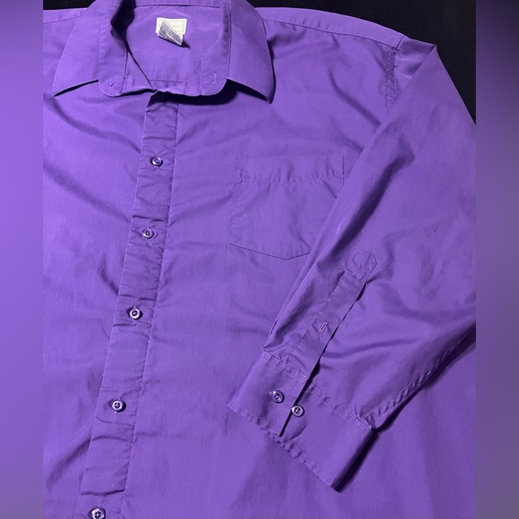 GUC Kings Court Men's Purple Dress Shirt size 20 neck - Picture 2 of 8